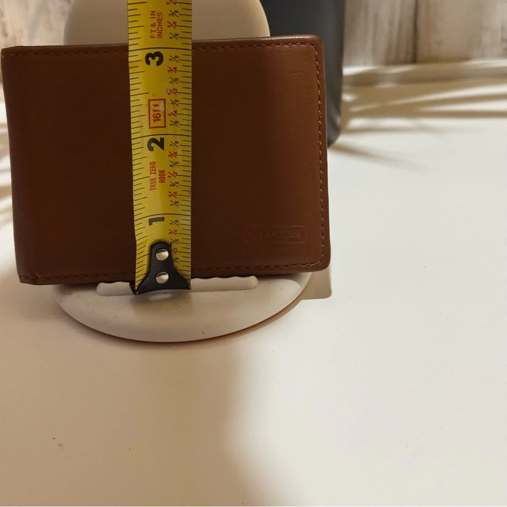 Coach Tan Leather Card Holder